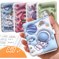 Carnet à spirale de haute qualité à motifs de dessins animés pour étudiants, avec couverture mignonne, idéal pour l'école et l'écriture, vente en gros