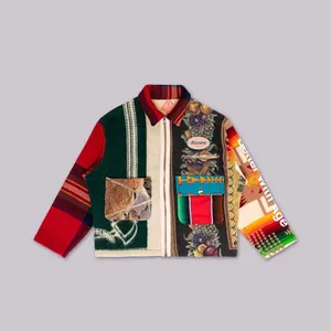 DiZNEW Good Sale Polyester Colorful New Design OEM/ODM Jacket Good Quality Fashion Men Turn-down Collar Jacket