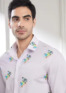 Camisas Casuales para Hombre Neo Birdie, 100% Algodón, Transpirables, de Secado Rápido, con Patrón Liso, Cuello con Botones, Elegantes y Cómodas para el Verano - Product Image 3