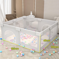 Parc de jeu pliable moderne en plastique pour bébé, lit de sécurité pour chambre d'enfant, parc de jeu pour tout-petits, montage facile, vente en gros