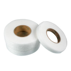 Rouleau de tissu non tissé thermocollant avec revêtement PES, élastique et doux, pour vêtements, en matériau PE - Product Image 1