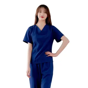 Moderne Athletic V-Ausschnitt Peeling Top & Hosen Jogger Spandex Nursing Medical Scrubs Uniformen Sets für Frauen