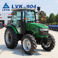 Tracteur agricole 4x4 haute performance 90 CV diesel homologué CE EPA pour les champs de céréales et la plantation de cultures en Europe de l'Est