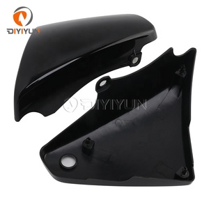 Accesorios para Motocicleta, Cubierta Lateral de Batería Negra de ABS para <span class=keywords><strong>Kawasaki</strong></span> <span class=keywords><strong>Vulcan</strong></span> <span class=keywords><strong>900</strong></span> VN900 Classic <span class=keywords><strong>Custom</strong></span> 2006-2020 - Product Image 3