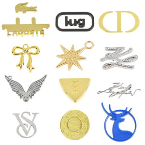 가방 하드웨어 맞춤형 미니 금속 로고 백 태그 장식 소형 사이즈 가방 의류용 금속 플레이트 태그 - Product Image 3