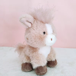 Peluche Poney de Dessin Animé, Coussin Adorable en Forme de Poulain, Animal en Peluche Poney Doux et Mignon, Idéal pour les Cadeaux de Fêtes et la Décoration Intérieure - Product Image 2