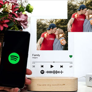 Lampe de nuit LED 3D à illusion d'optique personnalisée en bois, base pour acrylique, utilisation moderne en chambre à coucher, forme ovale - Product Image 6