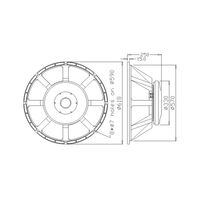 Conducteur de haut-parleurs de subwoofer de 24 pouces L24/8604 Pa haut-parleurs pour le système audio pro fabriqué en Chine