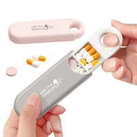 Boîte de rangement portable à 3 compartiments en plastique pour pilules, personnalisable avec logo OEM, étui de voyage pour médicaments quotidiens/hebdomadaires, vente en gros pour les pharmacies