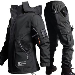 <span class=keywords><strong>Veste</strong></span> <span class=keywords><strong>de</strong></span> cyclisme camouflage hiver en fibre <span class=keywords><strong>de</strong></span> bambou 100% avec doublure polaire épaisse isolante pour homme - Ensemble <span class=keywords><strong>de</strong></span> vêtements <span class=keywords><strong>de</strong></span> travail - Product Image 5