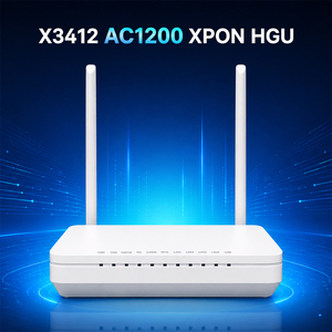 อุปกรณ์บรอดแบนด์ FTTX X-Pon ONU Router 2.4G 5G WiFi5 AC1200 พอร์ต LAN 4GE  ตัวเชื่อมต่อเครือข่ายใยแก้วนำแสง GPON/XPON ONT ระยะ 20 กม. - Product Image 2