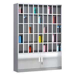 Stainless Steel Cup <b>Cabinet</b> 5 Floors <b>Lockable</b> <b>Storage</b> For Workshop Rest Room Security Feature - Product Image 1