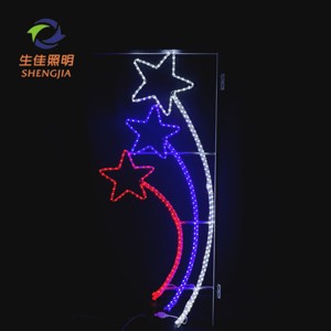 Guirlande <span class=keywords><strong>lumineuse</strong></span> LED 2D en forme d'étoile, télécommandée, durable, <span class=keywords><strong>pour</strong></span> décoration <span class=keywords><strong>de</strong></span> Noël - Product Image 3