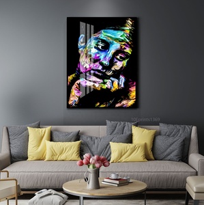 Pintura de Resina de Arte Pop de <span class=keywords><strong>Alec</strong></span> Monopoly sobre Acrílico, Arte de Graffiti, Decoración de Pared, Pintura de Porcelana de Cristal, Decoración del Hogar, Pinturas Artísticas - Product Image 2
