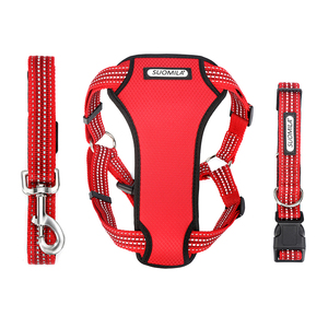 オックスフォードフレンチブルドッグ用犬用ハーネスメタルバックル3ポイントハーネス犬用強いハーネス - Product Image 1