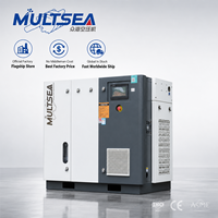 Compresseur d'air à vis haute pression 8-16 bars, alimenté en courant alternatif, refroidi par air, lubrifié, stationnaire, garantie 2 ans, 415V/220V/380V/480V