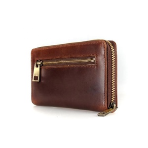 Da Bò Thật Phụ Nữ Dây Kéo Da Ví Nữ Đơn Giản Ly Hợp Ví Túi Cổ Tay Vintage Bán Nóng Túi Xách LLP2 - Product Image 1