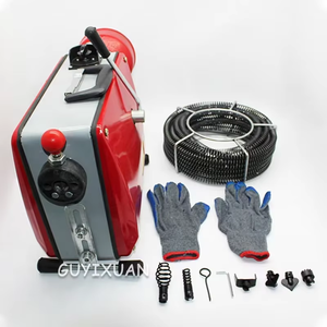 GQ-100 Electric Drain <b>Cleaning</b> <b>Machine</b> 220V Metal Coil Pipe Dredger for Toilet <b>Floor</b> Sewer Descaling - Product Image 4