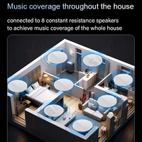 10 İnç Akıllı Ses Sistemi WIFI ZIGBEE Bluetooth 4+32G Android11 8x30W Güçlü Duvar İçi Amplifikatör TUYA Cihazı Sahne Kontrol Paneli