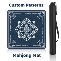 Tapis de Mahjong Américain Personnalisé Pliable Portable Antidérapant Résistant à l'Usure Design Minimaliste Moderne pour Usage Ludique