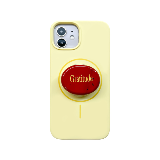 Natural Handmade Stone Grip Holder Phone Stand Socket with 360 Degree Rotating and Custom Logo for iPhone for for