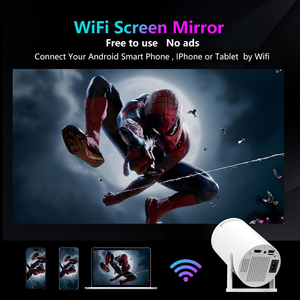 MUZEE HY300 Pro projecteur portable Android à courte portée projecteur Wifi intelligent Auto Keystone Mini Proyector personnalisation d'interface utilisateur gratuite - Product Image 3