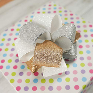 Ruban en satin en gros, or brillant, 38 mm, pour emballage cadeau, décoration florale - Product Image 3
