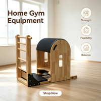 Baril d'escalade Pilates MJD M301A en chêne, durable, écologique, sûr, portable, équipement de fitness et de santé, boîte en bois, garantie 5 ans