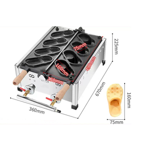 Máquina de Waffles Comercial con Forma de Zapato Crocs a Gas y Eléctrica para Comida Callejera en Venta para Uso en Panaderías y Cafeterías - Product Image 2