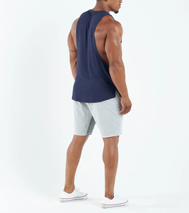 Débardeur sans manches en bambou <span class=keywords><strong>à</strong></span> ourlet incurvé de coupe athlétique pour hommes fabriqué en Chine 2026 - Product Image 6