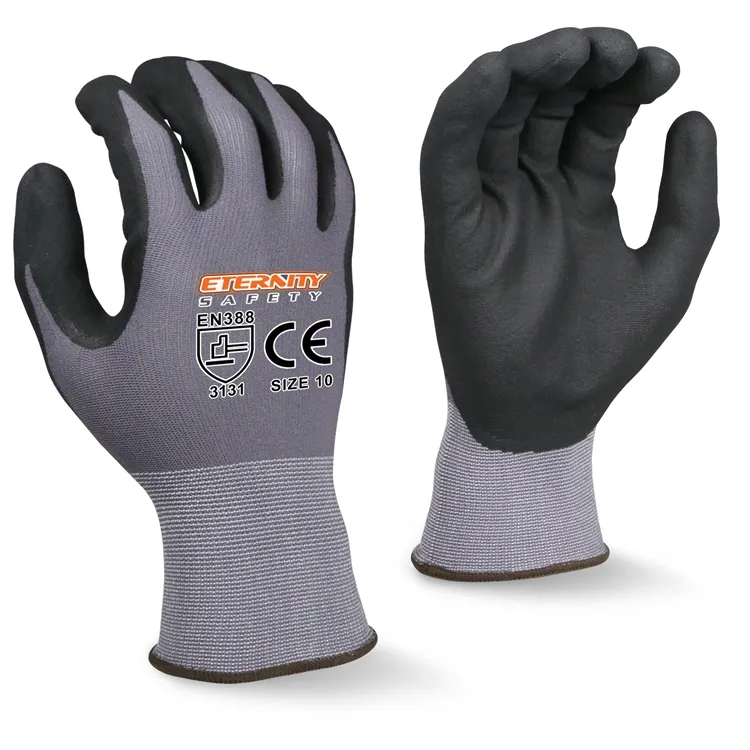 ENTE SAFETY alta calidad 15G nylon Spandex guantes de trabajo industrial transpirables más cómodos para la construcción