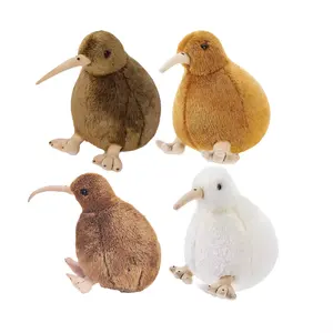 Brinquedo de pelúcia personalizado para pássaros kiwi, bicho de pelúcia macio e fofo, presente para abraçar pássaros reais