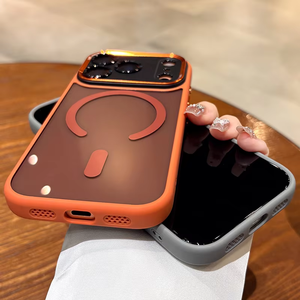 เคสโทรศัพท์กันกระแทกใสแบบโลหะสำหรับ iPhone 18 17 11 12 13 16 Pro Max 15 16 17 Air ฝาหลังใสแม่เหล็ก - Product Image 6