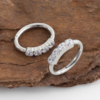 Anneau segmenté articulé en titane ASTM F136 G23 pour piercing corporel, vente en gros de bijoux fins