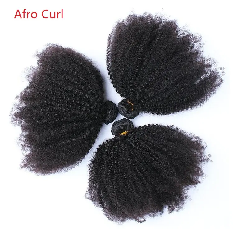 8 10 इंच 12 इंच सस्ते लघु एफ्रो गांठदार घुंघराले ब्राजील मानव बाल विस्तार, ब्राजील के बालों की बुनाई बंडलों गांठदार घुंघराले बाल