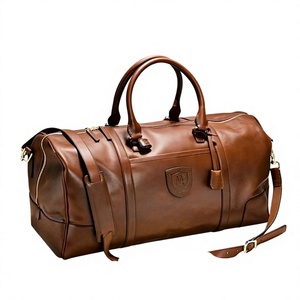 Luxury Genuine Leather Waterproof Heavy Duty Sport Weekender Travel Duffle <b>Bag</b> High Quality Eco-Friendly Large Capacity - Product Image 4