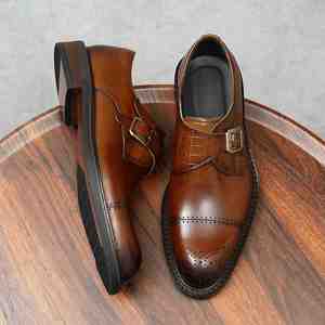 Nouvelles chaussures Oxford de grande taille au design moderne, vente directe en gros. Chaussures décontractées pour hommes, imperméables, respirantes, à lacets, pour le bureau, en cuir de vache - Product Image 1
