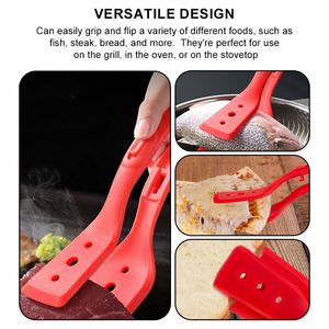 Pinzas de Cocina Multifuncionales de Silicona Resistentes al Calor, Antiadherentes, para Carne, Espátula, Pinzas para Picnic y Barbacoa - Product Image 5