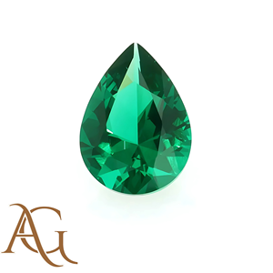 Peras Esmeralda colombianas cultivadas en laboratorio, piedras preciosas sueltas hidrotermales en forma de pera para joyería, 6x9mm a 10x20mm, Esmeraldas creadas - Product Image 2
