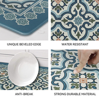 Modern Bohemia Design Waterproof PVC Anti-Fatigue Kitchen Floor Mat - Non-Slip Washable Cushioned Novelty Wholesale Carpet Rug