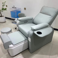Ensemble de fauteuils de pédicure pour salon de manucure avec spa électrique pour les pieds, massage corporel complet de style européen, chaise de pédicure