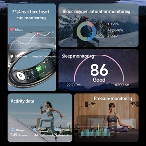 R5 Vòng Thông Minh Với Sức Khỏe Màn Hình 5ATM Không Thấm Nước Cảm Biến Chuyển Động Trò Chơi <span class=keywords><strong>HR</strong></span> Bp Bo Thể Thao Tập Thể Dục Tracker Thông Minh Nhẫn Cho Nam Giới Phụ Nữ - Product Image 4