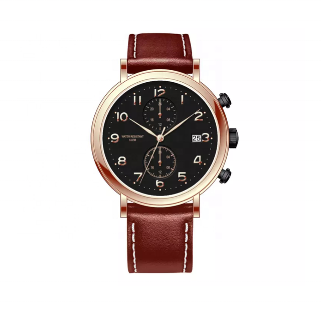 Customized High Quality 3 ATM Waterproof Quartz Watch Stainless Steel Wrist Watch Men's Quartz Watch