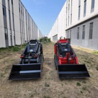 Chargeuse compacte sur chenilles Kubota Diesel, chenilles en caoutchouc, poids opérationnel 1234 kg, hauteur de déchargement 2000 mm, moteur et engrenages de haute performance