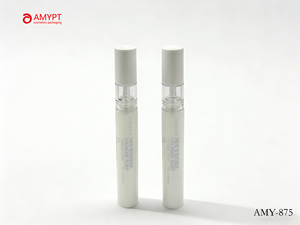 หลอดพลาสติก PE สีขาวบริสุทธิ์ รูปทรงปากกา สำหรับบรรจุยาทาเล็บ แบบบีบได้ ฝาเกลียว พร้อมหัวแปรง สำหรับบรรจุภัณฑ์งานศิลปะบนเล็บ - Product Image 1
