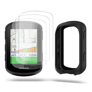 3 + 1包Garmin Edge 840太阳能硅胶套屏幕保护器Garmin Edge 540全球定位系统