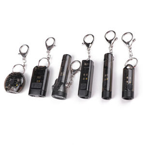 Nhỏ Keychain EDC đèn pin với còi ABS nhựa Type-C USB 200 lumens không thấm nước Móc Chìa Khóa ánh sáng Mini Chiếu sáng khẩn cấp - Product Image 2