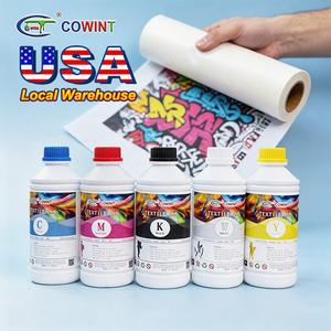 Tinta DTF <span class=keywords><strong>ZDHC</strong></span> Ecológica, No Tóxica, Segura para Bebés, a Base de Agua, con 100% de Cobertura y Alta Elasticidad para Impresión Textil - Product Image 1