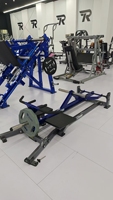 Máquina de remo con barra en T de acero galvanizado Q235 para ejercicio corporal, equipo comercial de musculación de fábrica ROSEN Source