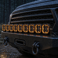 Barre lumineuse LED modulaire 9 modules 52 pouces, faisceau blanc spot et de conduite avec DRL pour camion tout-terrain, SUV, UTV, vente en gros OEM
